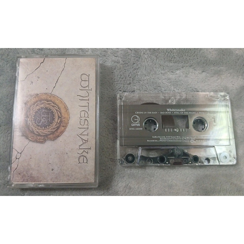 Whitesnake Self Titled Cassette‎ Tape 1987 Geffen Vintage 80s Hard Rock Tested